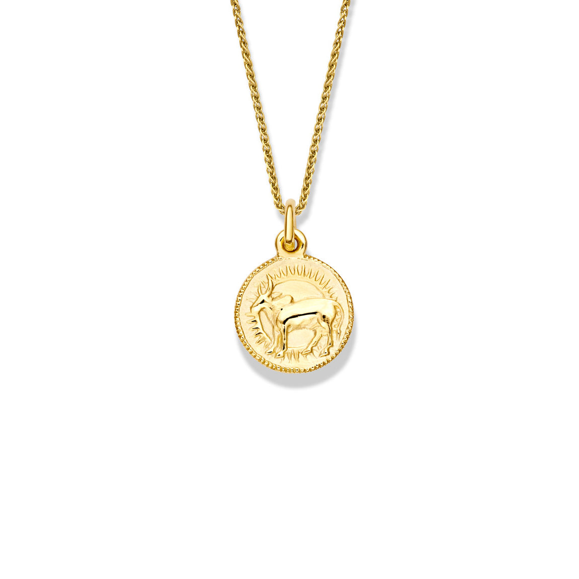 Zodiac Taurus Pendant Yellow Gold Cassandra Goad1