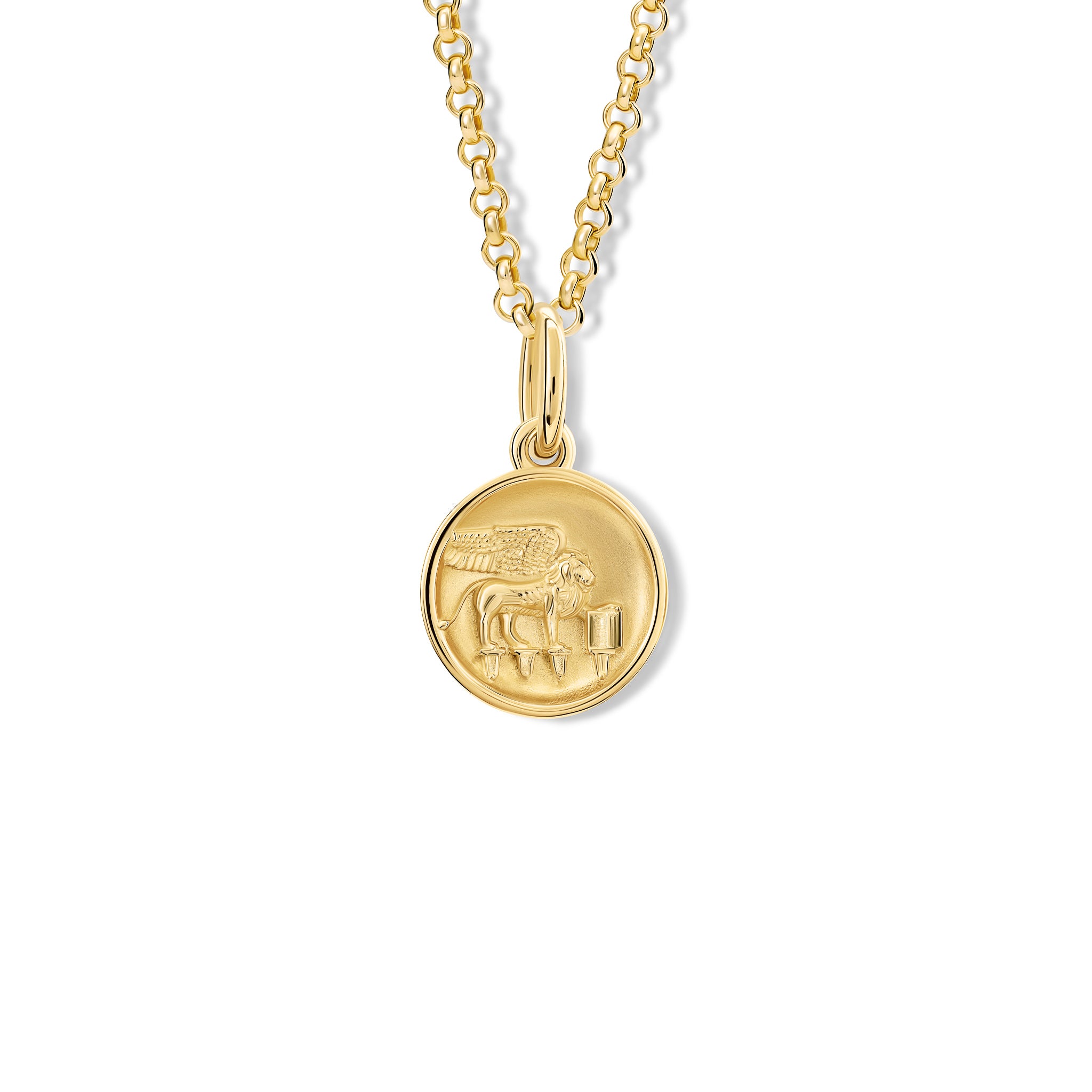 Handcrafted pendant featuring the Lion of St Mark 'in relief'