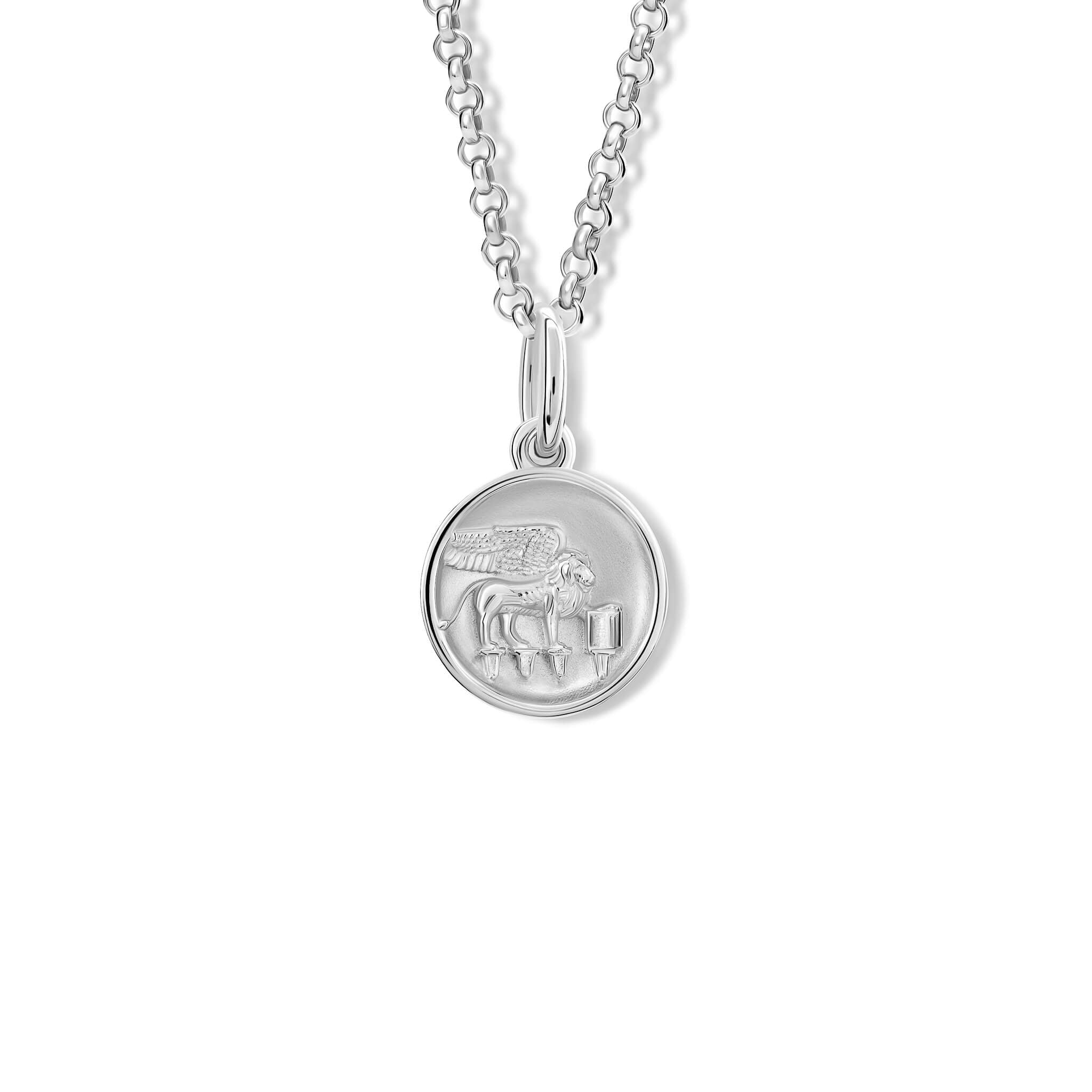 Handcrafted pendant featuring the Lion of St Mark 'in relief'