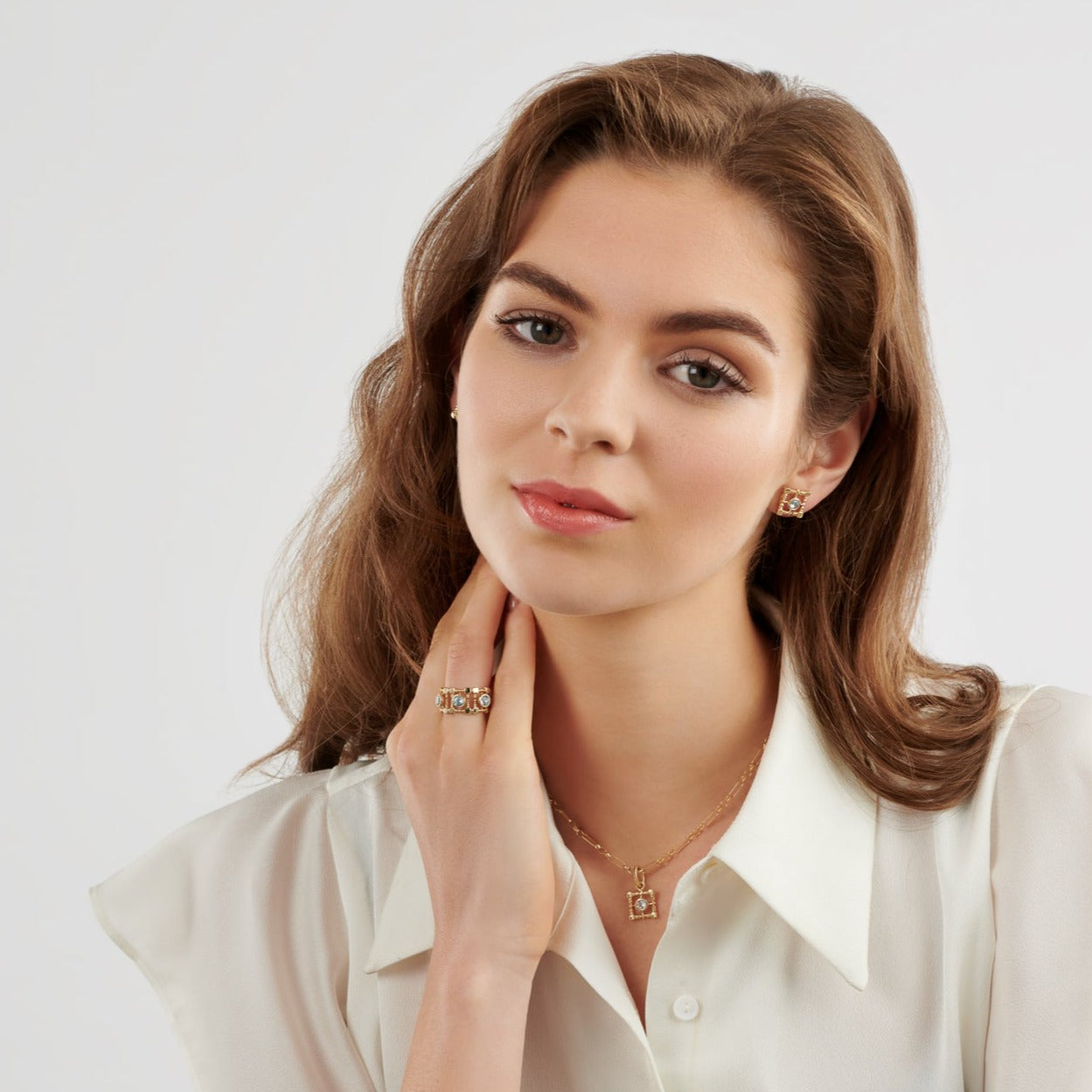 Mashrabiya Trellis Ring Yellow Gold - Diamond