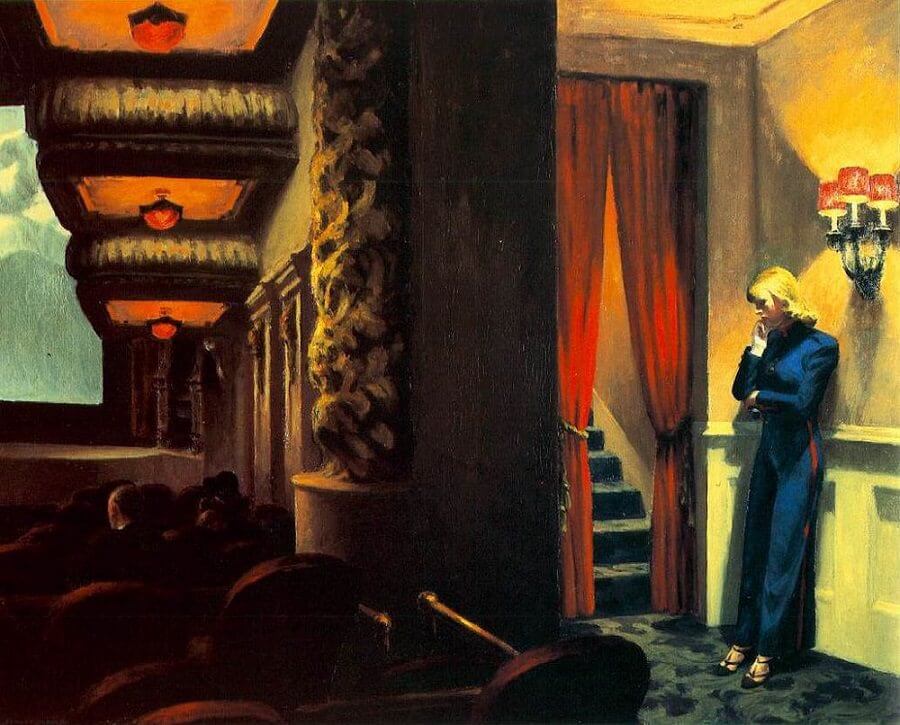 Edward Hopper New York movie painting.