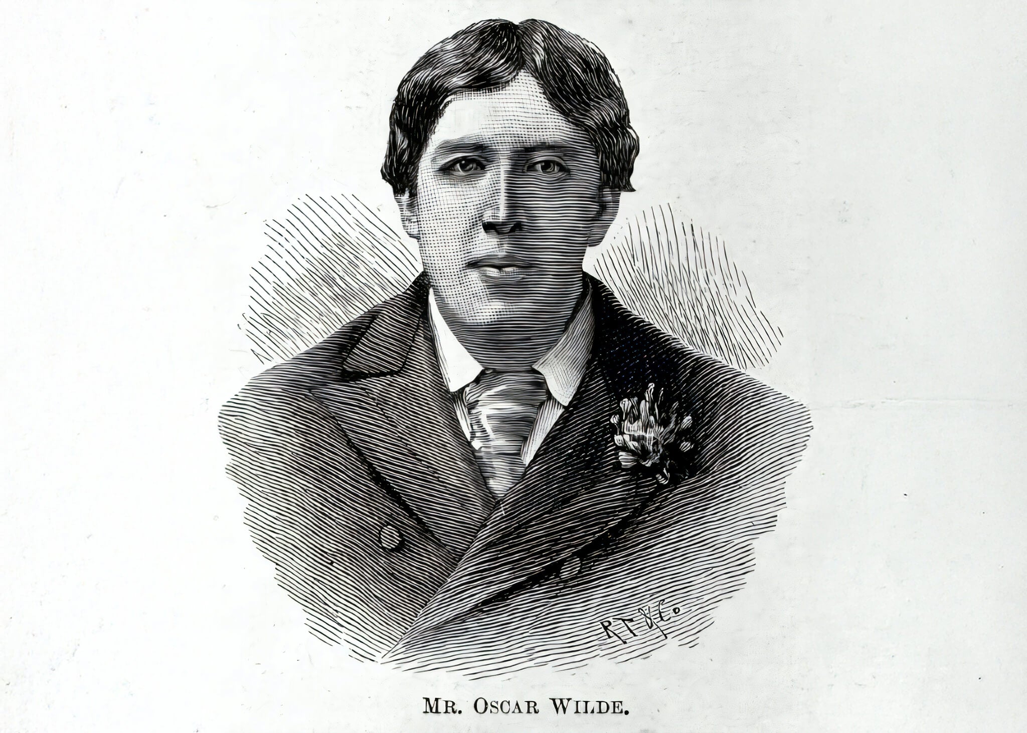 Portrait of Oscar Wilde.