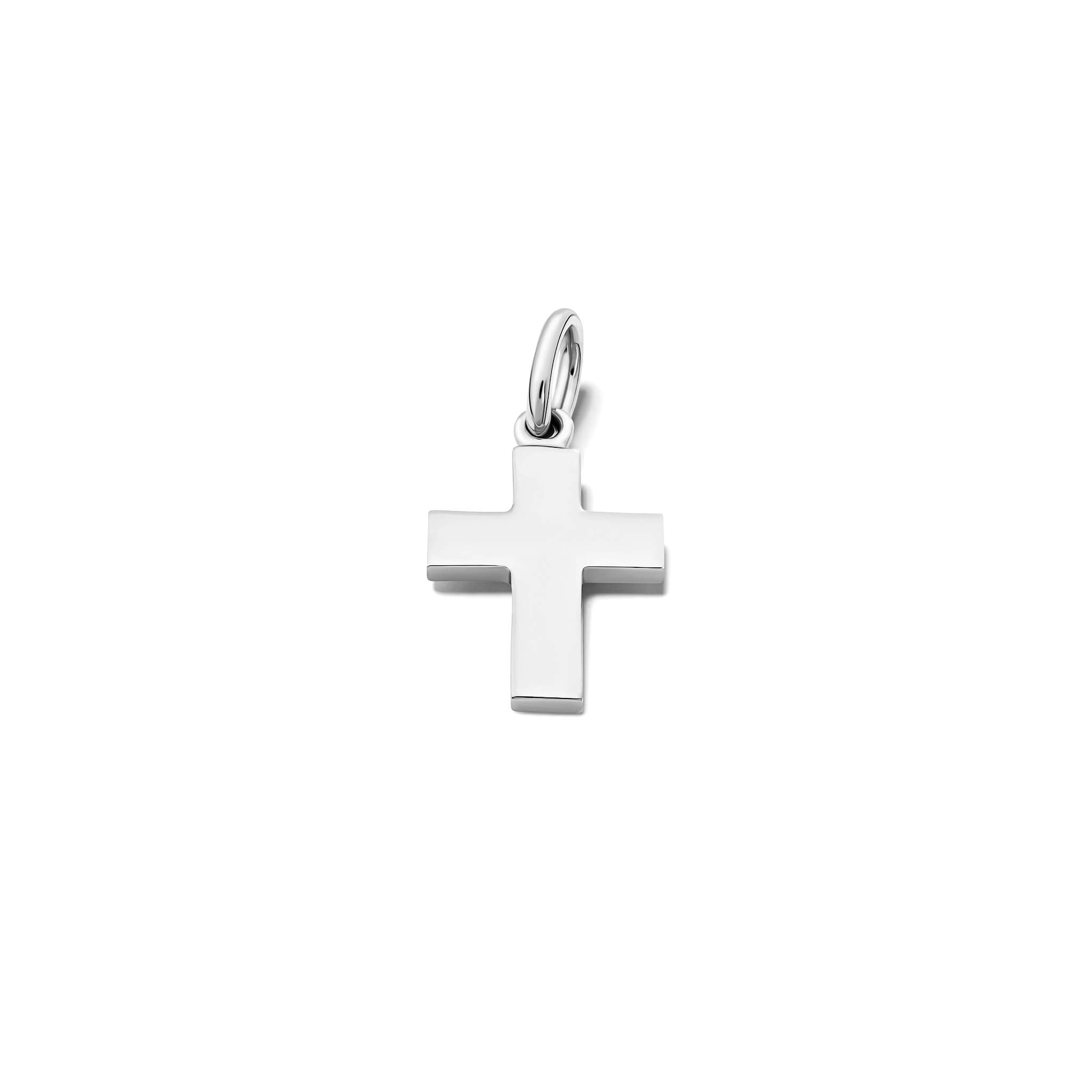 Handcrafted silver cross necklace pendant