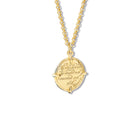 He Who Feared Quote Pendant Yellow Gold