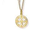 St Xenia of St. Petersburg Medium Cross Pendant Yellow Gold