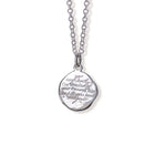 Go Confidently Quote Pendant Silver