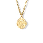 I Am The Master Quote Pendant Yellow Gold