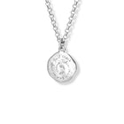 Qui Vit Sans Folie Quote Pendant Silver