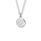 Live As If You Were Quote Pendant Silver