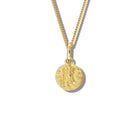 St Christopher Medium Necklace Pendant Yellow Gold