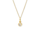 Talya Necklace Pendant Yellow Gold - Moonstone