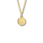 Tour Eiffel Medallion Charm Pendant Yellow Gold