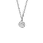 Notre Dame Medallion Charm Pendant Silver