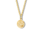 Le Coq Gaulois Medallion Charm Pendant Yellow Gold