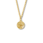 La Lavande Medallion Charm Pendant Yellow Gold