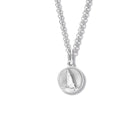 La Voile Medallion Charm Pendant Silver