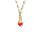 Fouquet Necklace Pendant Yellow Gold - Coral