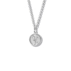 Thistle Medallion Charm Pendant Silver