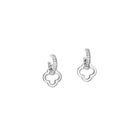 Star Anise Earring Drops Silver