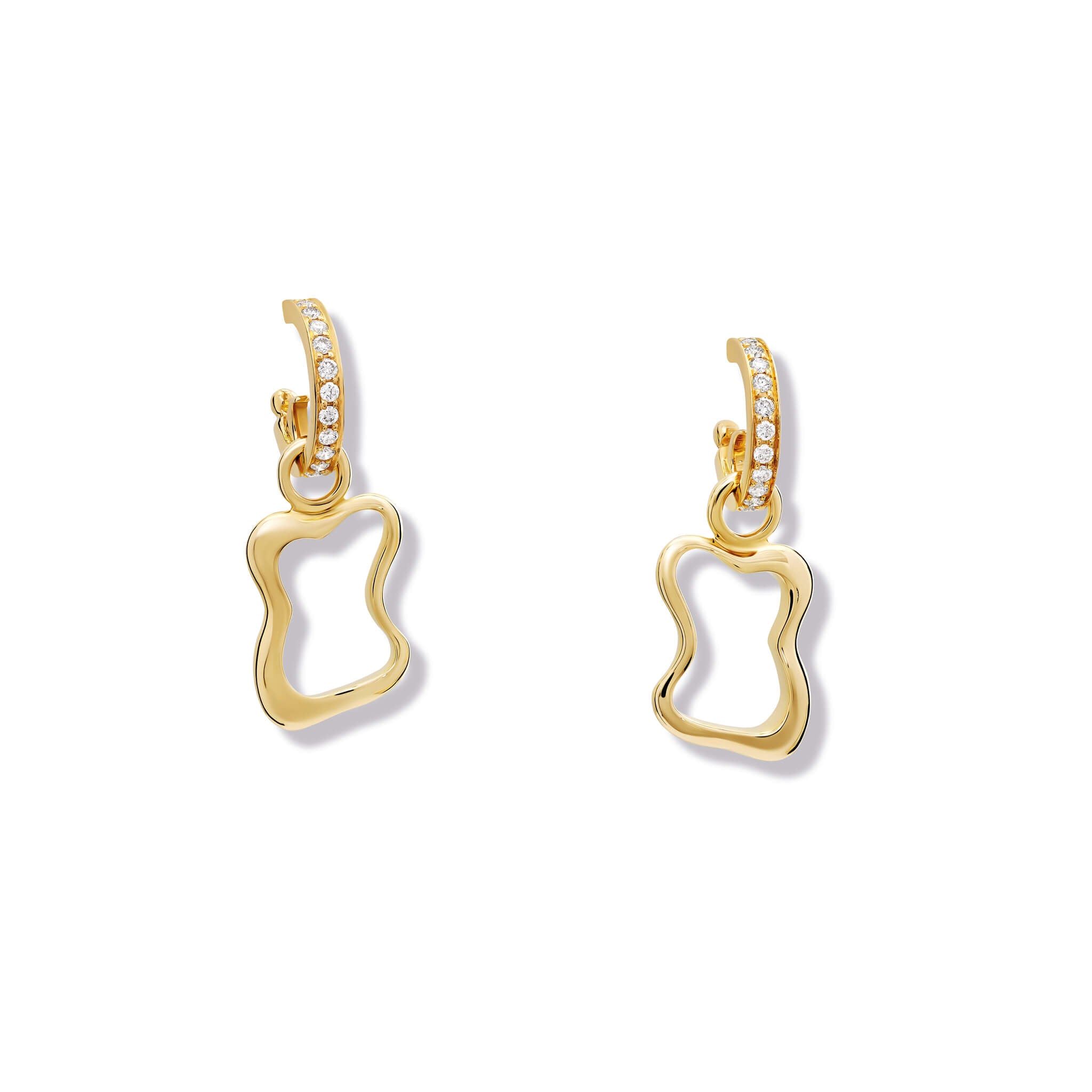 Pâtisserie Large Earring Drops Yellow Gold