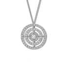 Niremius 2 Row Necklace Pendant 18ct White Gold - Diamond