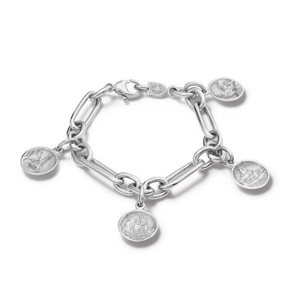 La France Architecture Charm Bracelet Silver | Cassandra Goad