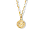 Octopus Medallion Charm Pendant Yellow Gold