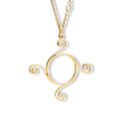 Athena Large Necklace Pendant Yellow Gold - Diamond