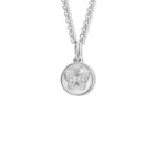 Butterfly Medallion Charm Pendant Silver