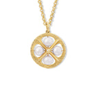 Helios Large Necklace Pendant Yellow Gold - Pearl