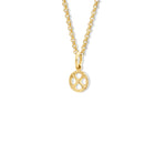 Helios Small Necklace Pendant Yellow Gold