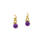 Icarus Earring Drops Yellow Gold - Amethyst