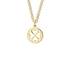 Klover Necklace Pendant Yellow Gold