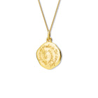 Always Remember Quote Pendant Yellow Gold