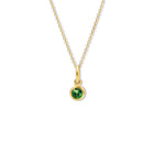 Talya Necklace Pendant Yellow Gold - Chrome Diopside