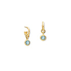 Talya Earring Drops Yellow Gold - Blue Topaz