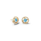 Stella Earring Halos 18ct Yellow Gold - Diamond