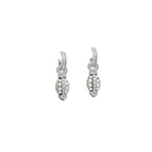 Indira Earring Drops 18ct White Gold - Sapphire, Pearl & Diamond