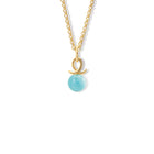 Icarus Necklace Pendant Yellow Gold - Aquamarine