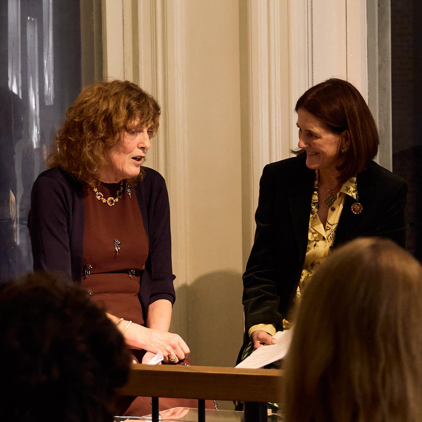 Fran May and Cassandra Goad in conversation at the Cassandra Goad boutique. 