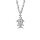 Fish Charm Pendant Silver