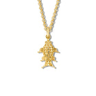 Fish Charm Pendant Yellow Gold