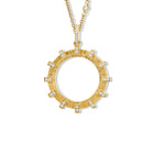 Kipoi Necklace Pendant Yellow Gold - Diamond Pavé