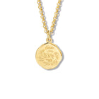Love The Life Quote Pendant Yellow Gold