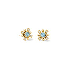 Quadro Earring Halos Yellow Gold - Diamond