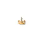 Queen Elizabeth II Epiphany Crown Charm Pendant Yellow Gold