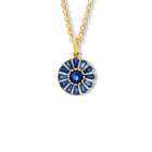 Roi Soleil Small Necklace Pendant Yellow Gold - Kyanite & Diamond