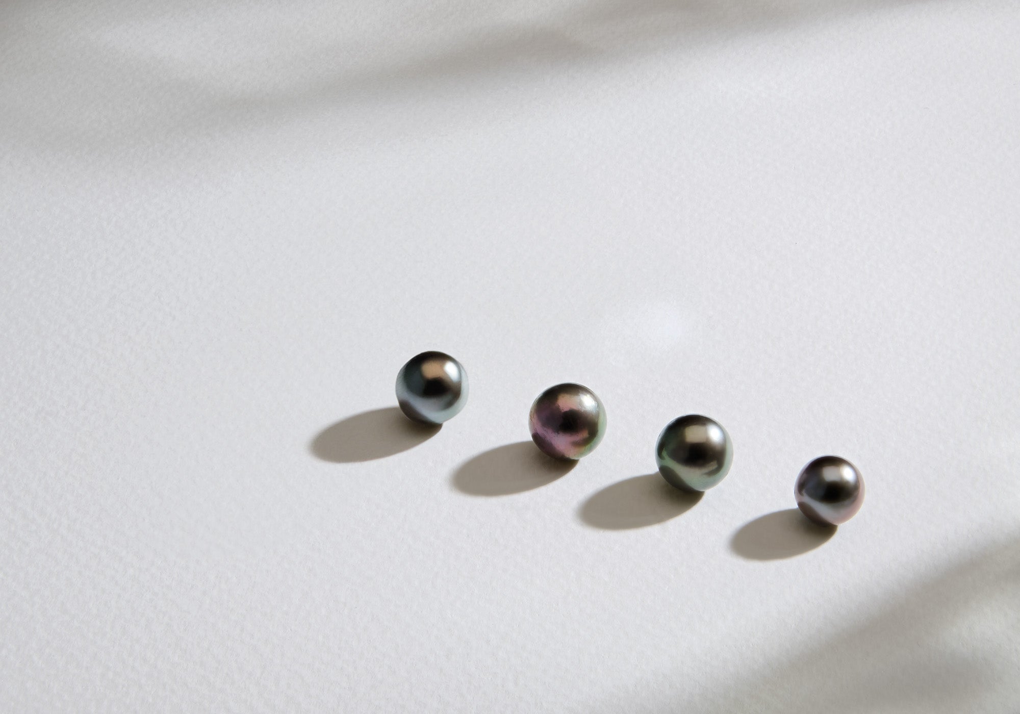 Four Tahitian pearls
