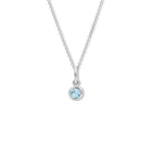 Talya Necklace Pendant Silver - Blue Topaz