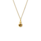 Talya Necklace Pendant Yellow Gold - Smoky Quartz